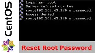 How to reset root password in CentOS 7 Linux