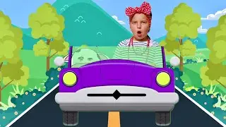 Learn color with Olivia  in a car | Kids Song with 