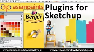 Asian paints and Berger paints plugin for Sketchup | Malayalam tutorials