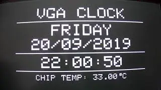VGA Clock with PIC18F46K22 MCU and DS3231 RTC
