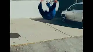 Grandpa doing a backflip