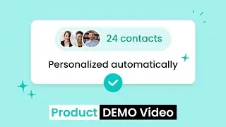 Product DEMO Video | Crono | Personalized Outreach At Scale