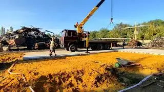 Укладка дорожных плит. Обустройство площадки для газорезчиков. #Ветер_Вольный