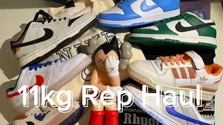 11KG SUGARGOO REP HAUL WEIDIANHAUL // TAOBAO HAUL (TNF, Rhude, nike dunks and more)
