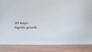 1D maps and logistic growth