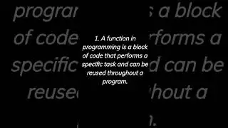 What is Function in Programming || Programming for Beginners || Coding