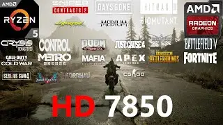 HD 7850 1GB Test in 22 Games in 2021