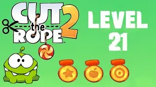 Cut the Rope 2 - Level 21 (3 stars, 47 fruits, 0 stars)
