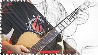 Nightcall DRIVE Movie SOUNDTRACK by Kavinsky ACOUSTIC Guitar Cover