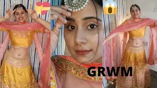 GRWM | Shadi ready | Using minimal makeup for bridesmaid look | SwatiVlogs