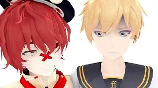 | (talkloid) fukase appears & len suffers a mental breakdown | - MMD + DL |