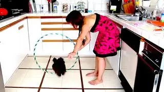 Puppy HOOP JUMPING