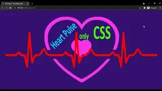 Pulsing Heart with only   CSS     ||     Heart Beat     ||     Heart Pulse