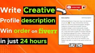 How to write fiverr profile description (2022) -  fiverr profile description for beginners