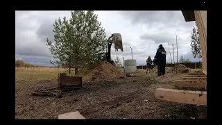 Септик На Участке Строим Мини Дом Купили Участок
