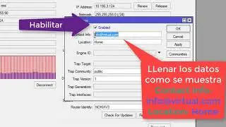 Configurar SNMP Mikrotik.