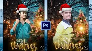 Marry Christmas photo editing.