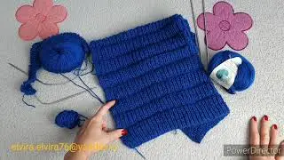 ВЯЖУ ДЖЕМПЕР ИЗ BABY WOOL/ВЯЗАНИЕ СПИЦАМИ/ПРОЦЕСС