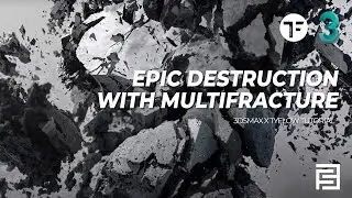 Epic Destruction with Multifracture | 3dsmax x Tyflow Tutorial