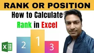 How to Calculate Rank in MS Excel | Rank Formula in Excel | How to Calculate a Rank in Excel