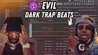 Making an EVIL DARK Trap beat from Scratch for EST GEE & Doe Boy [FL Studio}