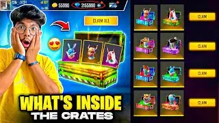Free Fire What’s Inside The Box📦🤔 || Crates Opening😍NOOB To PRO -Garena Free Fire