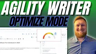 Agility Writer Optimize Mode - Just An Insane AI Writer