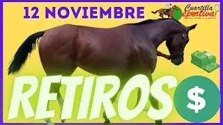 🏇✔️🏇🏾RETIROS Caballos💲del MARTES 12 noviembre en el V Centenario🏇🏾💲11.8 millones💲en el poolpote💲