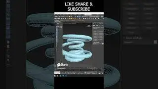 torus knot loop animation in 3ds max | Basic Animation tutorial for beginners in 3ds max 2024