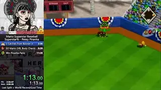 Mario Superstar Baseball - Superstar% Petey Piranha in 9:46.233 (World Record)