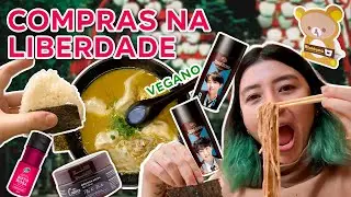 VLOG NA LIBERDADE EM SAO PAULO | Compras De Mercado Veganas + Produtos De Beleza Veganos | Mukbang