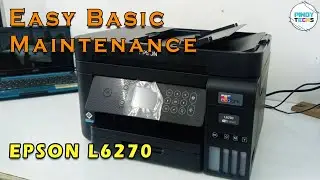 EPSON L6270 Basic Maintenance Head Cleaning & Nozzle Check | PinoyTechs (Tagalog)