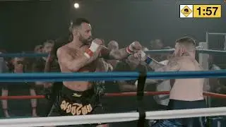 SUCKER PUNCH in #Bareknuckle grudge match crowd tries to get involved #bkb #BFBA #boxing #fight