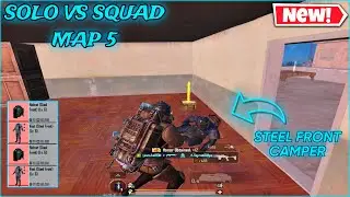 Metro Royale Solo vs Squad Can I Survive in Map 5 Alone Against to Campers ? / PUBG METRO ROYALE 3.0