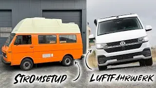 Große Veränderung 😍 & VW LT 28 Stromsetup // T6.1 Westfalia Luftfahrwerk, Freundship Adventure Vans