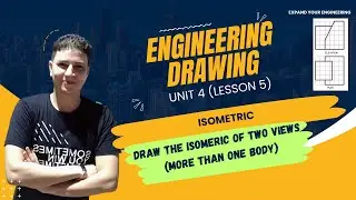 Drawing isometric lesson 5 | المنظور الهندسى الدرس الخامس