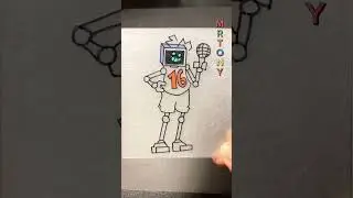 Hex FNF🤖⭐️Friday Night Funkin♨️ Shrink plastic sticker 