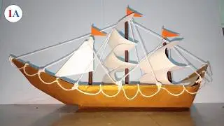 Origami Paper Sailing Boat making from craft paper by Bhushan Mane