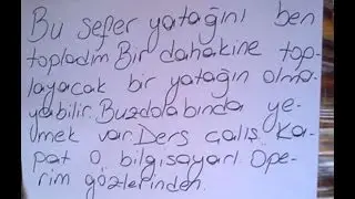 Annelerin evlatlarına bıraktığı eğlenceli ve anlamlı notlar ,yazışmalar
