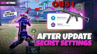 Switch Access & TalkBack Settings Free Fire || 0% Recoil 95% Headshots || Brazil Settings 2025 ⚙️