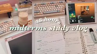 Midterms Week | 48 hrs, exam days, coffee, never-ending tasks, lots of note-taking