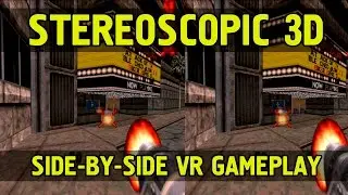 Old school VR! - Duke Nukem 3d - Oculus/ Cardboard SBS 3d Video - stereoscopic 3d