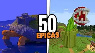 👉50 CONSTRUCCIONES EPICAS que NO CONOCIAS de MINECRAFT  - Vandel (Formas de Construir)
