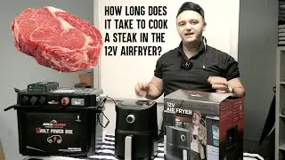 How long does it take to cook a steak in the 12v Airfyer?