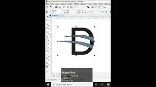 D letter logo design tutorial using Corel Draw