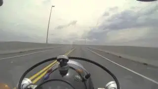 Confederation Bridge On A Ural Retro