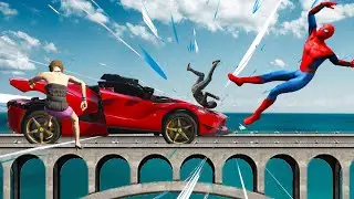 GTA 5: The Funniest Ragdolls From Falling off the Highest Buildings!