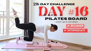 28 DAY PILATES BOARD CHALLENGE | DAY 16 - beginner challenge | full body