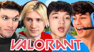 xQc, Stable Ronaldo, JasonTheWeen & Trainwrecks Play Valorant.. (HILARIOUS)