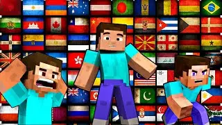 Minecraft in 30 languages meme